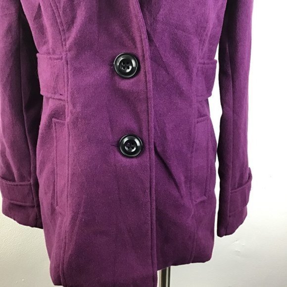 Centigrade Outerwear Pea Coat Purple Size XSmall - Picture 3 of 11